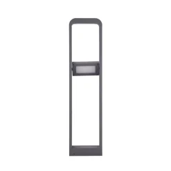 Lindby LED-gadelampe Darko, 80 cm, grå, metal, IP54