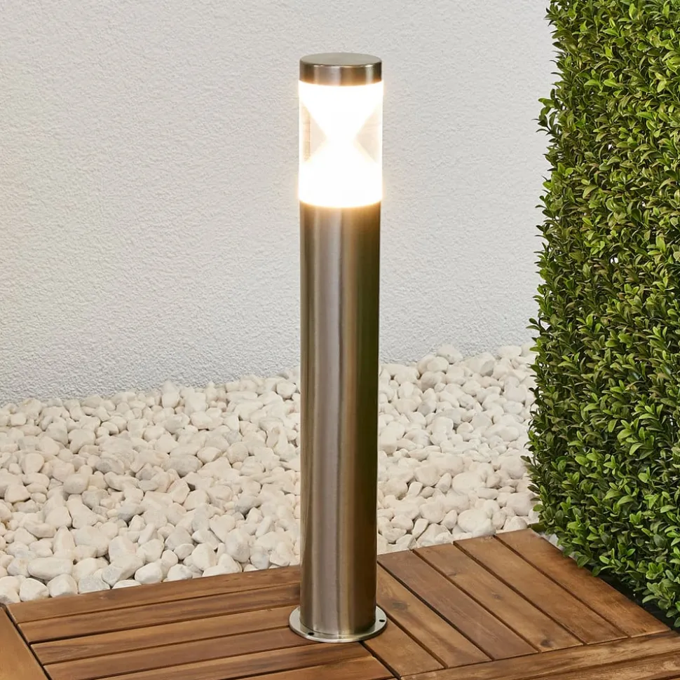 Lindby LED-gadelampe Fabrizio, højde 56 cm, stål