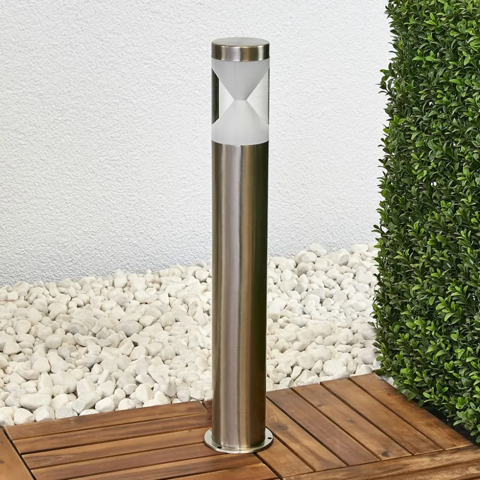 Lindby LED-gadelampe Fabrizio, højde 56 cm, stål