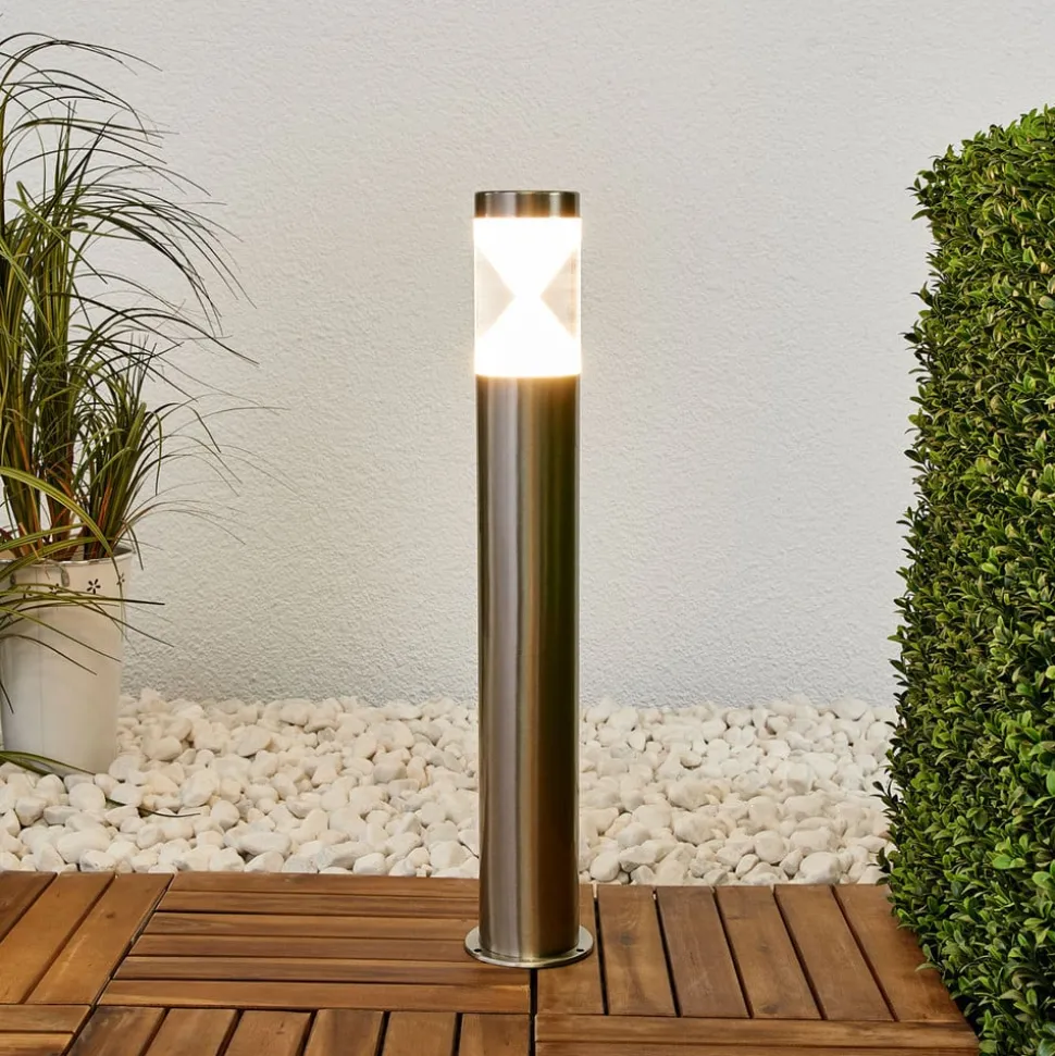 Lindby LED-gadelampe Fabrizio, højde 56 cm, stål