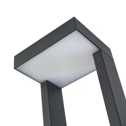 Lindby LED-gadelampe Lonete, højde 65 cm, antracit, IP65