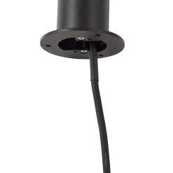 Lindby LED-gadelampe Luzian, højde 80 cm, sort, jordspyd