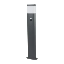 Lindby LED-gadelampe Marius, 80 cm, antracit, sensor