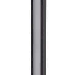 Lindby LED-gadelampe Neano, 120 cm, sort, metal, IP65