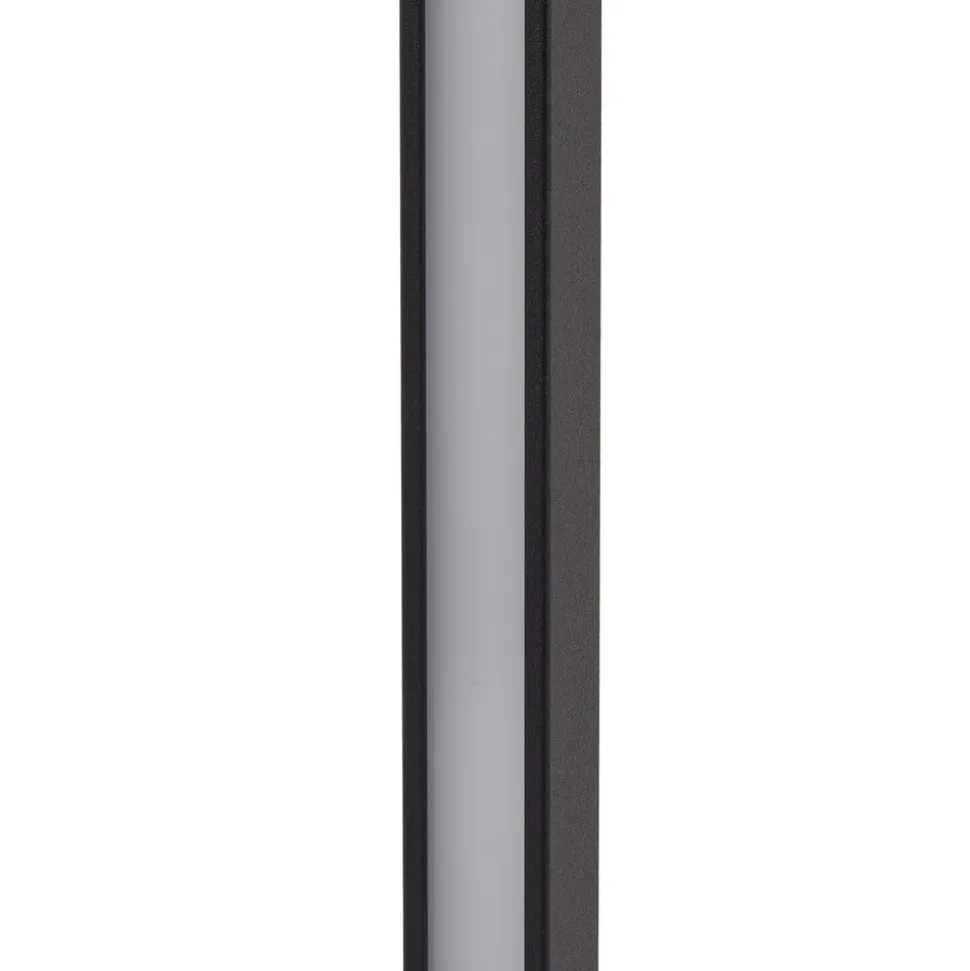 Lindby LED-gadelampe Neano, 120 cm, sort, metal, IP65