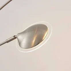 Lindby LED-gulvlampe Anea, 179 cm, 5 lyskilder, nikkelfarvet