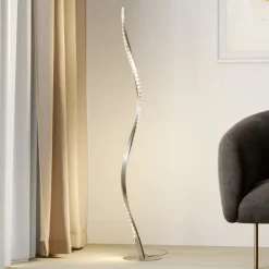 Lindby LED-gulvlampe Criostal, RGBW, dæmpbar, fjernbetjening