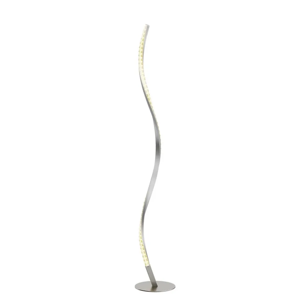 Lindby LED-gulvlampe Criostal, RGBW, dæmpbar, fjernbetjening
