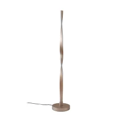 Lindby LED-gulvlampe Jaren, sort/brun, 114 cm, CCT