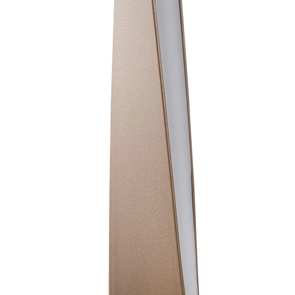 Lindby LED-gulvlampe Jaren, sort/brun, 114 cm, CCT
