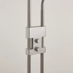 Lindby LED-gulvlampe Jonne, rund, læsearm, dæmpbar, 180 cm