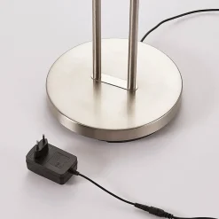 Lindby LED-gulvlampe Jonne, rund, læsearm, dæmpbar, 180 cm