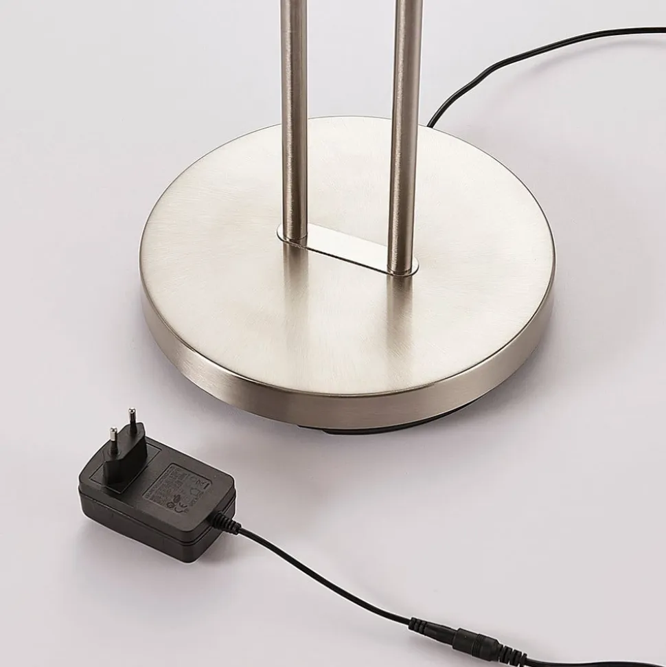 Lindby LED-gulvlampe Jonne, rund, læsearm, dæmpbar, 180 cm