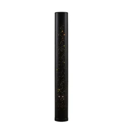 Lindby LED-gulvlampe Lengla, sort/guld, metal, 104 cm