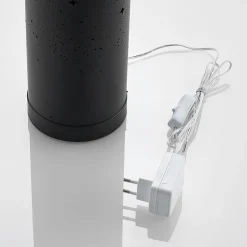 Lindby LED-gulvlampe Lengla, sort/guld, metal, 104 cm
