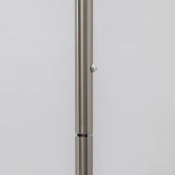 Lindby LED-gulvlampe Malea, nikkelfarvet, dæmpbar, 180 cm