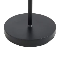 Lindby LED-gulvlampe Malea, sort, læselampe, dæmpbar