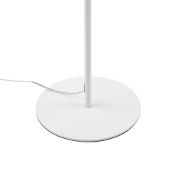 Lindby LED-gulvlampe Maori, hvid, metal, CCT, dæmpbar