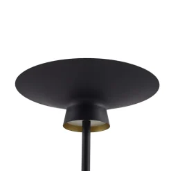Lindby LED-gulvlampe Norvind, sort, metal, 1 lyskilde