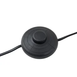 Lindby LED-gulvlampe Rayon, sort, metal, højde 150,3 cm