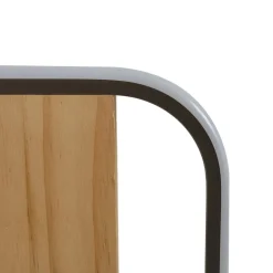 Lindby LED-gulvlampe Romilda, grå, træ, højde 122 cm