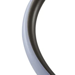 Lindby LED-gulvlampe Spiraali, grå, træ, højde 133 cm