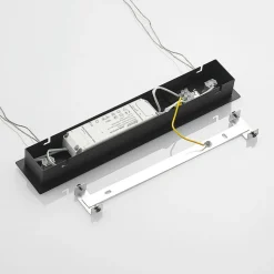 Lindby LED-hængelampe Arneja, sort, CCT, højdejusterbar