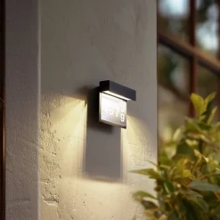 Lindby LED-husnummerlampe Antal, antracit, aluminium