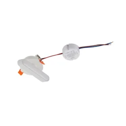 Lindby LED-indbygningslampe Eldrin, hvid, lysliste, 13,1 cm
