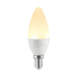 Lindby LED-kertepære, E14, C35, 4,5 W, opal, 3.000 K