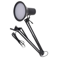 Lindby LED-klemmelampe Undra, sort, metal, justerbar