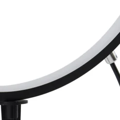 Lindby LED-lampe med jordspyd Syrene, 45 cm, sort, aluminium