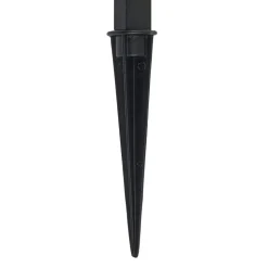 Lindby LED-lampe med jordspyd Capelo, sort, metal, 77 cm