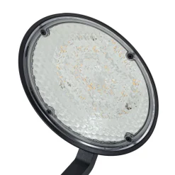 Lindby LED-lampe med jordspyd Capelo, sort, metal, 77 cm