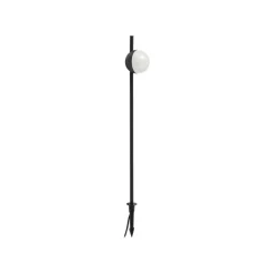 Lindby LED-lampe med jordspyd Darleen, antracit, metal, Ø10cm