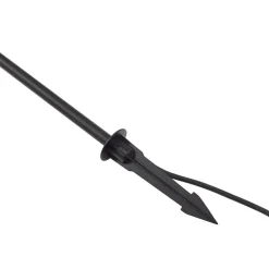 Lindby LED-lampe med jordspyd Darleen, antracit, metal, Ø10cm