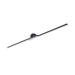 Lindby LED-loftlampe Aurendor, 135 cm, sort, metal