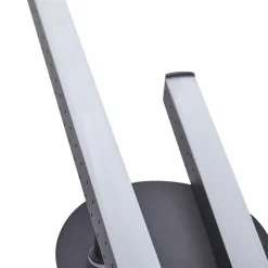 Lindby LED-loftlampe Aurendor, 135 cm, sort, metal