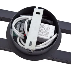 Lindby LED-loftlampe Aurendor, 135 cm, sort, metal