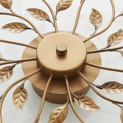 Lindby LED-loftlampe Bentas, bronze, metal, Ø 80 cm