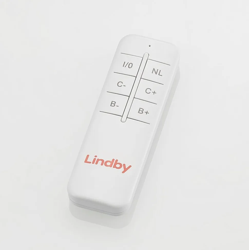 Lindby LED-loftlampe Caitlin, nikkel, metal, 105 cm
