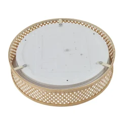 Lindby LED-loftlampe Eilif, bambus, Ø 40 cm