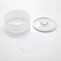 Lindby LED-loftlampe Ellamina, 40 cm, hvid, tekstil