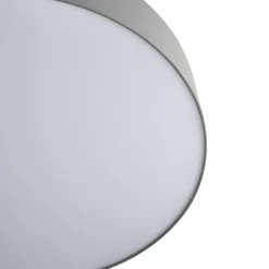 Lindby LED-loftlampe Ellamina, 60 cm, lysegrå, tekstil