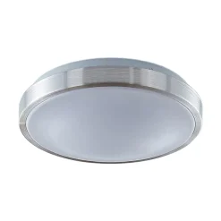 Lindby LED-loftlampe Emelie, Ø 27 cm, aluminiumsfarvet, metal