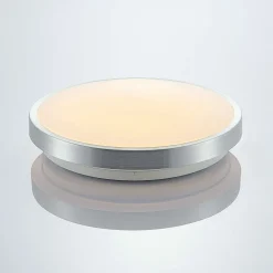 Lindby LED-loftlampe Emelie, Ø 27 cm, aluminiumsfarvet, metal