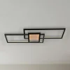 Lindby LED-loftlampe Emiljan, sort, metal, dæmpbar