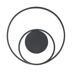 Lindby LED-loftlampe Emisua, sort, CCT, dæmpbar