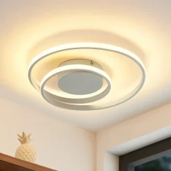 Lindby LED-loftlampe Emisua, hvid, CCT, dæmpbar
