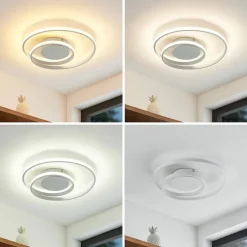 Lindby LED-loftlampe Emisua, hvid, CCT, dæmpbar